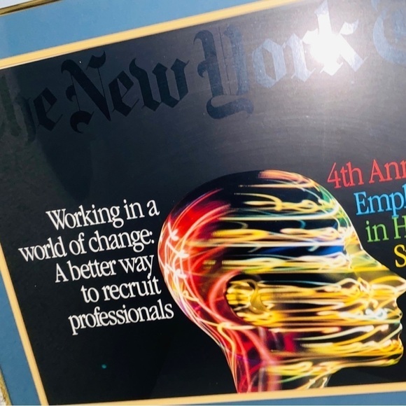 1-of-a-Kind! 1980s Perfect Original Framed Poster from Tech Conference - Picture 3 of 5